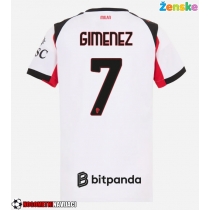 Ženske Nogometnih dresov AC Milan Santiago Gimenez #7 Gostujoči 2025-26 Kratki rokavi